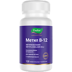 Купить Метил В-12/Methyl B-12 жевательные таблетки массой 0,23 г банка 120 шт цена