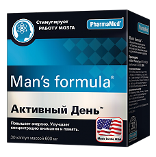 Купить Man's formula / Менс формула Активный день капсулы массой 600 мг 30 шт цена
