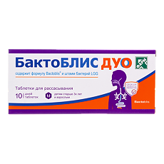 Изображение товара БактоБЛИС ДУО/Bactoblis DUO таблетки для рассасывания массой 950 мг 10 шт