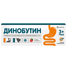 Изображение товара Динобутин гель для приема внутрь с ароматом клубники 8,9 мг/г 100 г