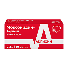 Изображение товара Моксонидин-Акрихин таблетки покрыт.плен.об. 0,2 мг 30 шт