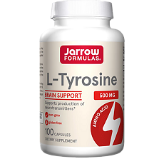 Купить Jarrow Formulas L-Тирозин 500 мг/L-Tyrosine 500 mg капсулы массой 728 мг 100 шт цена