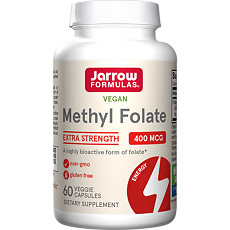 Изображение товара Jarrow Formulas Метил Фолат 400 мкг/ Methyl Folate 400 mcg вегетарианские капсулы массой 148 мг 60 шт