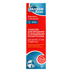 Изображение товара Ранкоф Аква средство для орошения и промывания полости носа аэрозоль с насадкой Душ 150 мл 1 шт