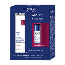 Изображение товара Uriage Набор Age Lift Дневной крем разглаживающий укрепляющий 40 мл+Age Lift Интенсивная сыворотка разглаживающая укрепляющая 10 мл 1 уп