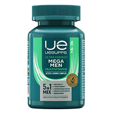 Изображение товара УЕСАППС Ультра Энерджи Мега Мен Мультивитамин/UESUPPS Ultra Energy Mega Men Multivitamin капсулы массой 1930 мг 60 шт