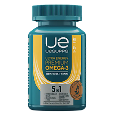 Изображение товара УЕСАППС Ультра Энерджи Премиум Омега-3/UESUPPS Ultra Energy Premium Omega-3 мягкие капсулы массой 1405 мг 90 шт