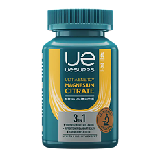 Изображение товара УЕСАППС Ультра Энерджи Магния Цитрат/UESUPPS Ultra Energy Magnesium Citrate мягкие капсулы массой 2450 мг 60 шт