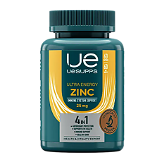 Изображение товара УЕСАППС Ультра Энерджи Цинк/UESUPPS Ultra Energy Zinc капсулы массой 346 мг 60 шт