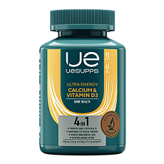 Изображение товара УЕСАППС Ультра Энерджи Кальций и Витамин D3/UESUPPS Ultra Energy Calcium & Vitamin D3 таблетки массой 1700 мг 90 шт