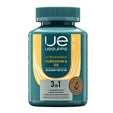 Изображение товара УЕСАППС Ультра Энерджи Куркумин и Витамин D3/UESUPPS Ultra Energy Curcumin & D3 капсулы массой 2080 мг 60 шт