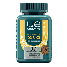 Изображение товара УЕСАППС Ультра Энерджи Витамин D3 и К2/UESUPPS Ultra Energy D3 & K2 капсулы массой 430 мг 30 шт