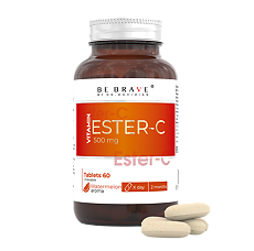 Изображение товара Би Брейв Эстер-С Витамин С 500 мг/Вe Brave Ester-C Vitamin C 500 mg таблетки массой 1250 мг 60 шт
