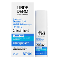 Изображение товара Librederm Cerafavit Крем для лица питательный восстанавливающий ночной 30 мл 1 шт