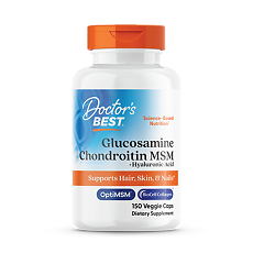 Купить Doctor's Best Глюкозамин/Хондроитин/МСМ + Гиалуроновая кислота // Glucosamine/Chondroitin/MSM Plus Hyaluronic Acid капсулы массой 110 мг 150 шт цена
