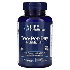 Изображение товара Лайф Экстеншн (Life Extension) Мультивитамины/Multivitamin Two-Per-Day таблетки массой 999 мг 120 шт