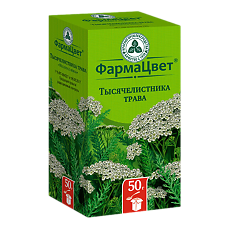 Изображение товара Тысячелистник трава измельченная пачка 50 г 1 шт