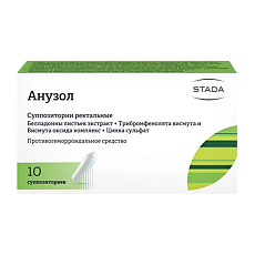 Купить Анузол суппозитории ректальные 10 шт цена
