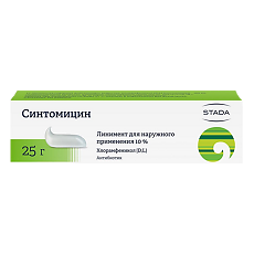 Изображение товара Синтомицин линимент для наружного применения 10 % 25 г 1 шт