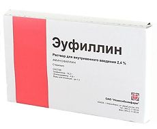 Купить Эуфиллин раствор для в/в введ 24 мг/мл 5 мл амп 10 шт цена