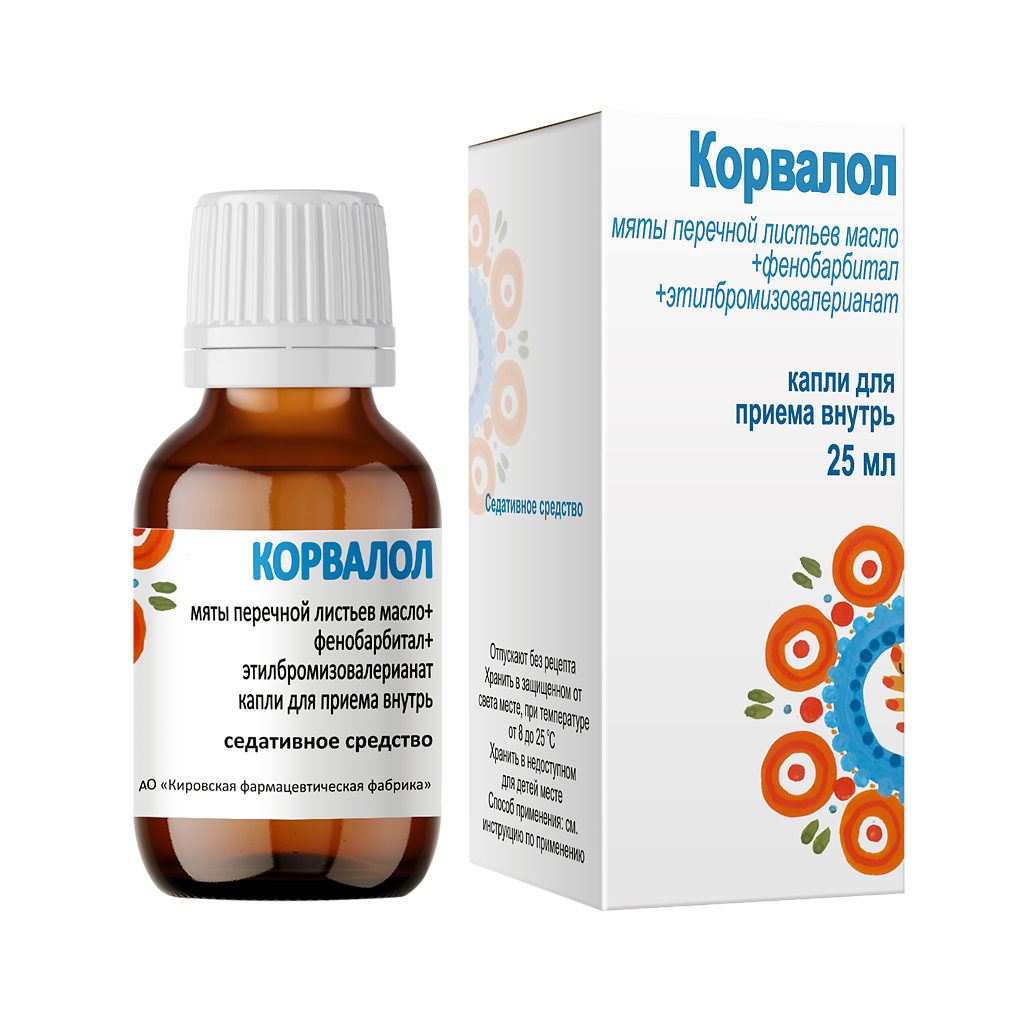 Корвалол Капли Для Приема Внутрь 25 Мл 1 Шт - Купить, Цена И.