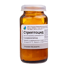 Изображение товара Стрептоцид мазь для наружного применения 10% банка 25 г 1 шт
