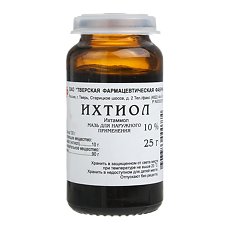Купить Ихтиол мазь для наружного применения 10 % банка 25 г 1 шт цена