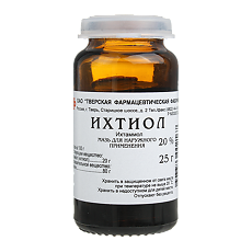 Купить Ихтиол мазь для наружного применения 20 % банка 25 г 1 шт цена