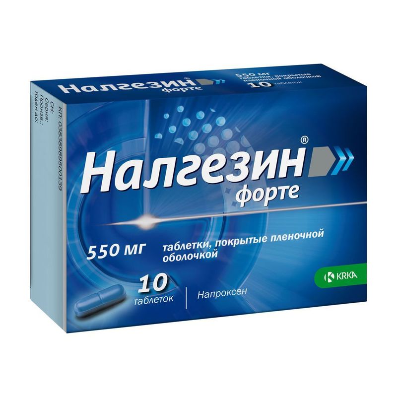 Налгезин форте, таблетки 550 мг, 10 шт. - , цена и отзывы .