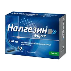 Купить Налгезин форте таблетки покрыт.плен.об. 550 мг 10 шт цена