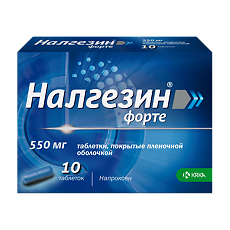 Купить Налгезин форте таблетки покрыт.плен.об. 550 мг 10 шт цена