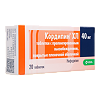 Кордипин XL таблетки с пролонг высвобождением покрыт.плен.об. 40 мг 20 шт