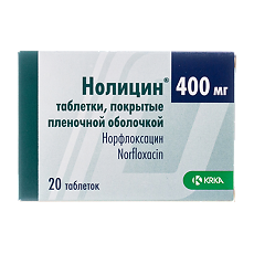 Купить Нолицин таблетки покрыт.плен.об. 400 мг 20 шт цена