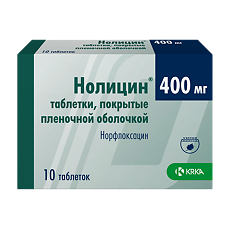 Купить Нолицин таблетки покрыт.плен.об. 400 мг 10 шт цена