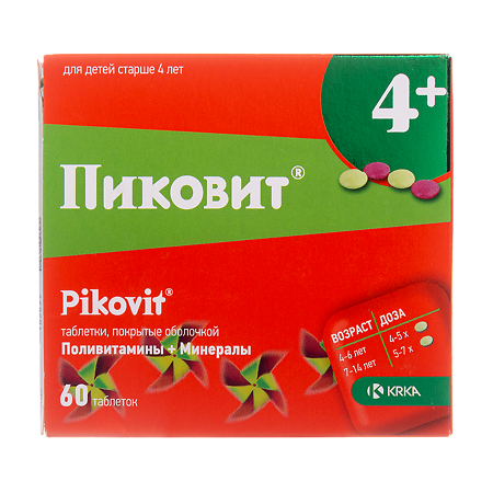 Пиковит таблетки покрыт.об. 60 шт